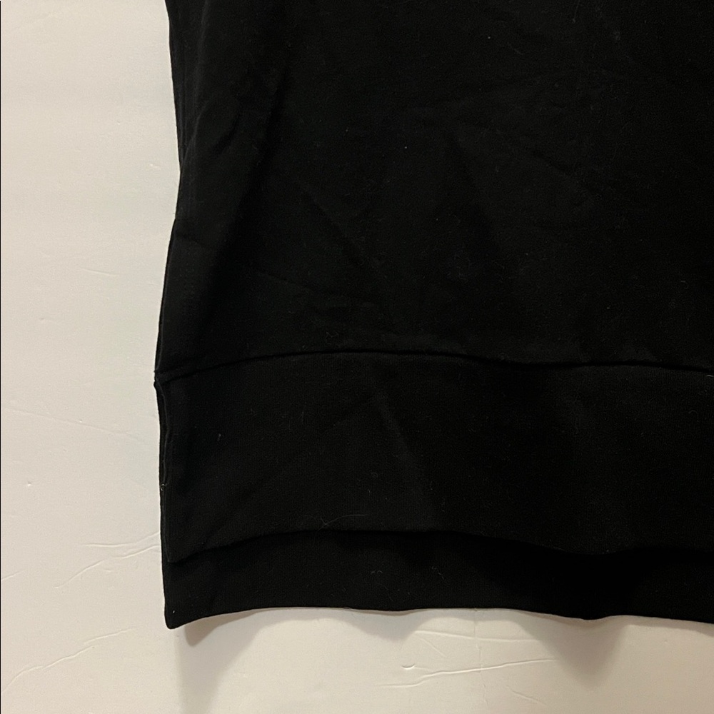 Athleta Black Retroterry V Neck Sweatshirt Tee size small NWT - Picture 6 of 10